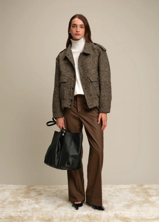 Deluc Andrew Jacket Fishbone Chocolate