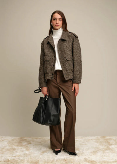 Deluc Andrew Jacket Fishbone Chocolate