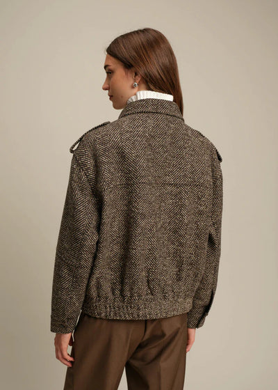 Deluc Andrew Jacket Fishbone Chocolate