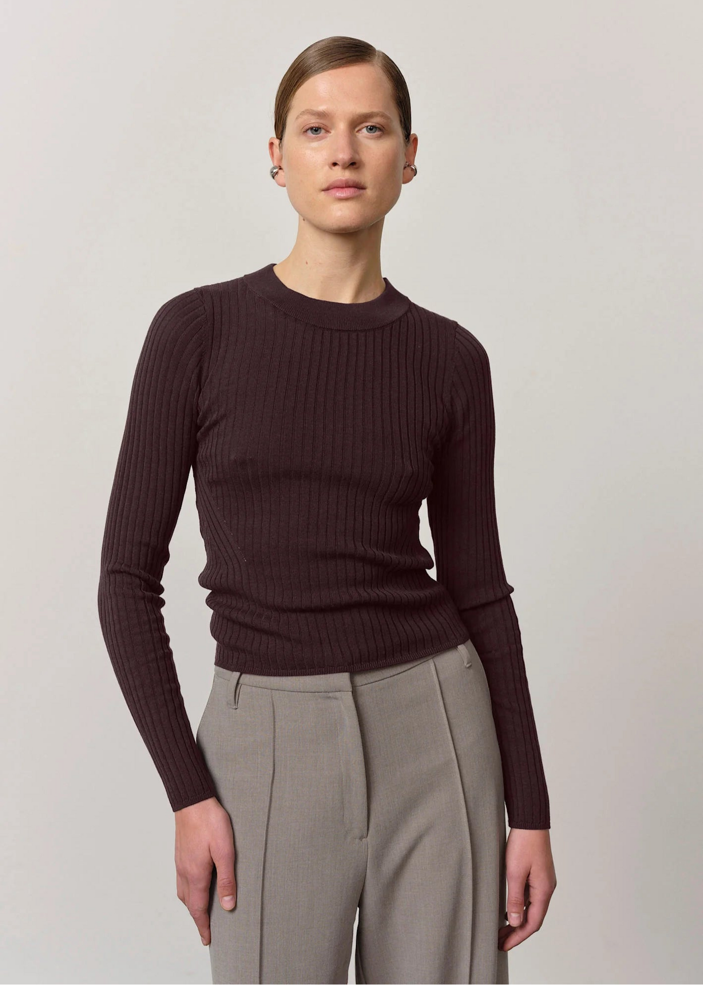 Herskind Daniella Knit Blouse Wine Red