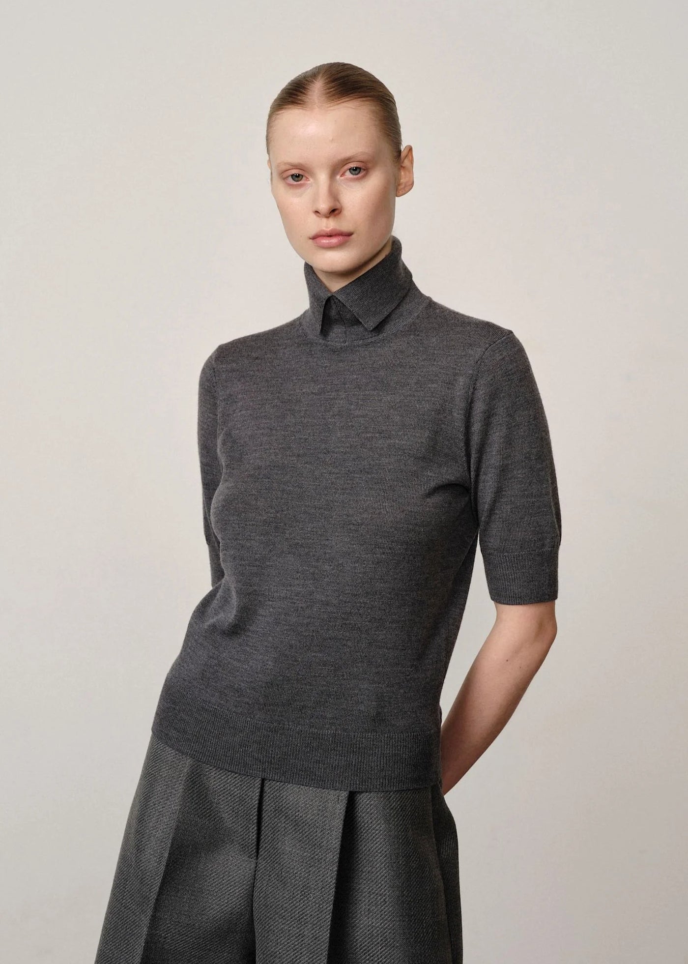 Herskind Perry Knit Blouse Grey