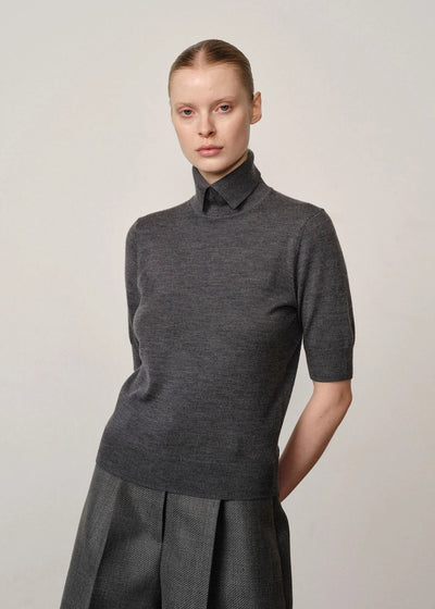 Herskind Perry Knit Blouse Grey