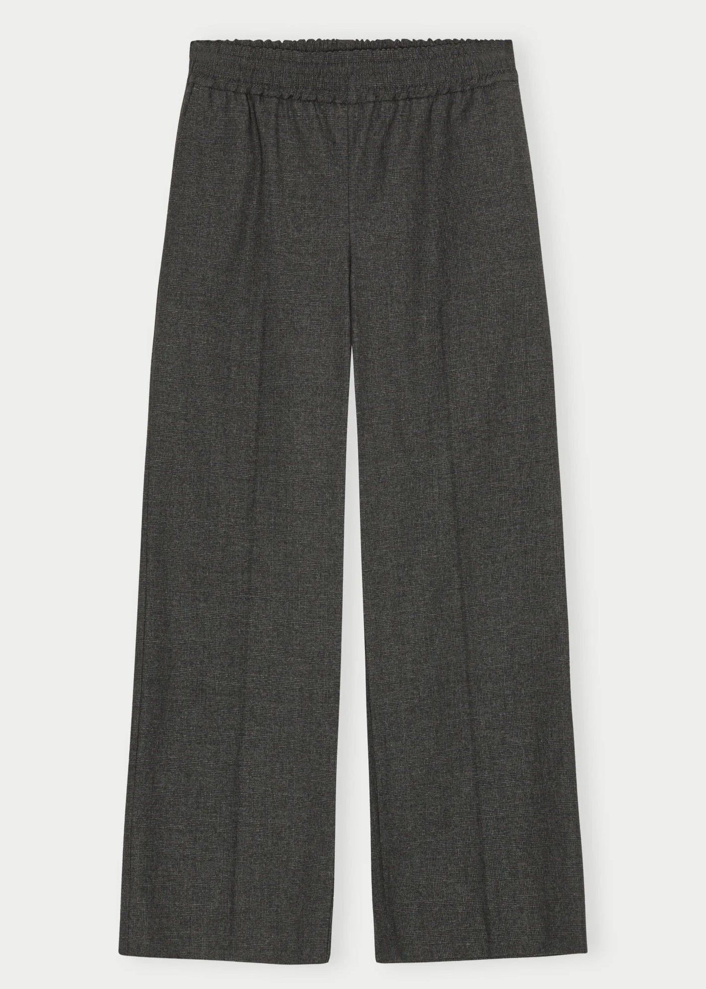 Herskind Pinky Mid Waist Pants Checks Grey