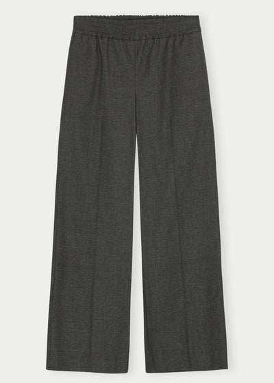 Herskind Pinky Mid Waist Pants Checks Grey
