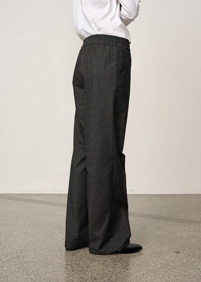 Herskind Pinky Mid Waist Pants Checks Grey