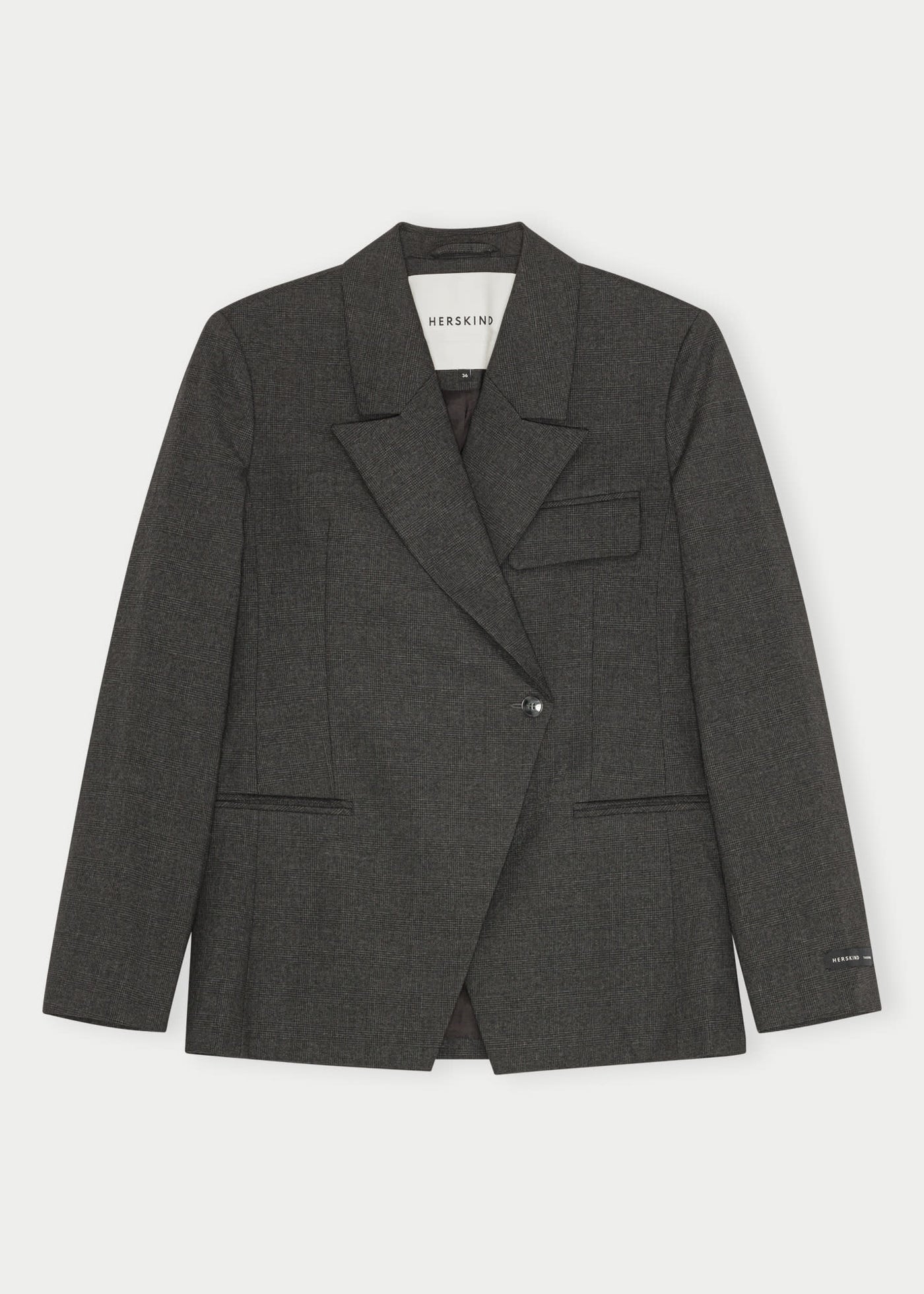 Herskind Oprah Regular Blazer Checks Grey