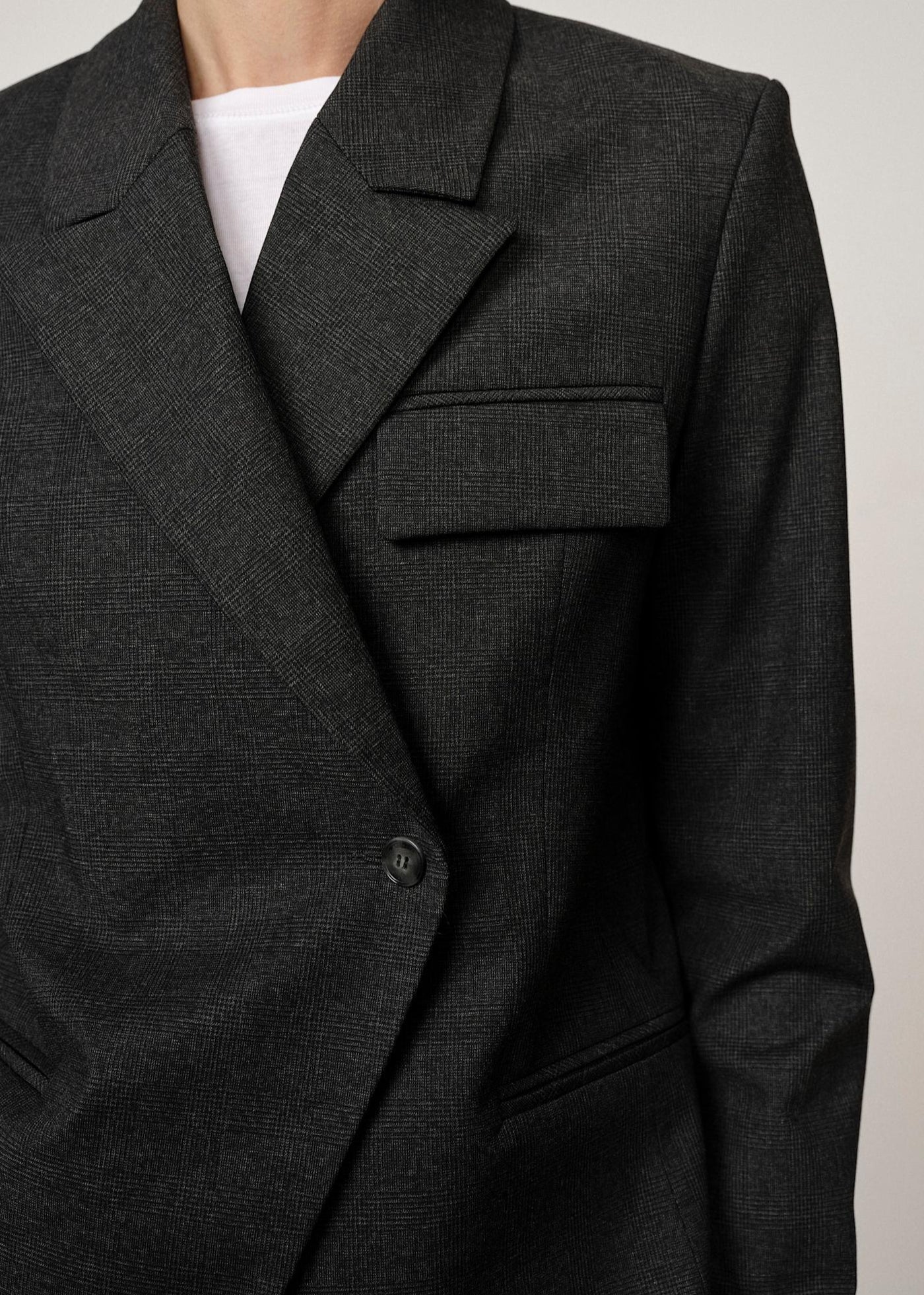 Herskind Oprah Regular Blazer Checks Grey