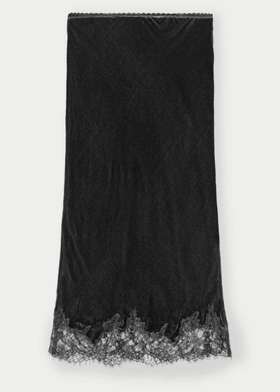 Herskind Tess  Velvet Skirt Grey