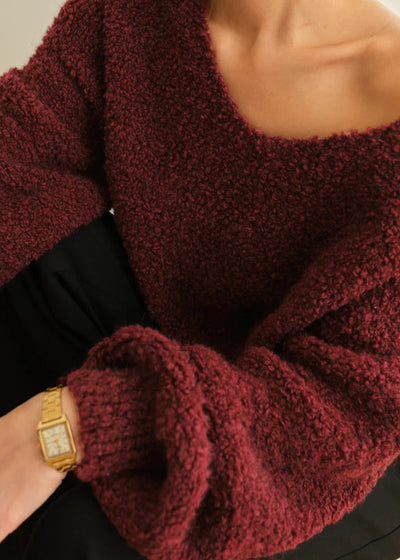 Charli Jenny Sweater Burgundy