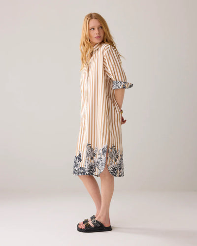 SUMMUM Dress Border Print Multi