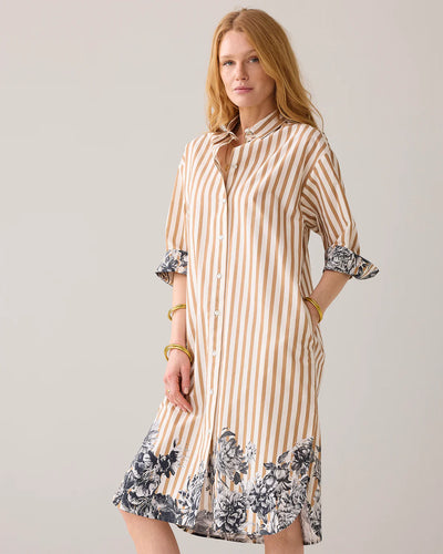 SUMMUM Dress Border Print Multi