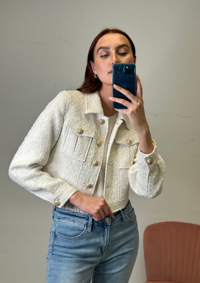 Generation Love Bailan Tweed Jacket - White