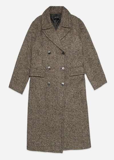 Deluc Cameron Coat Fishbone Chocolate