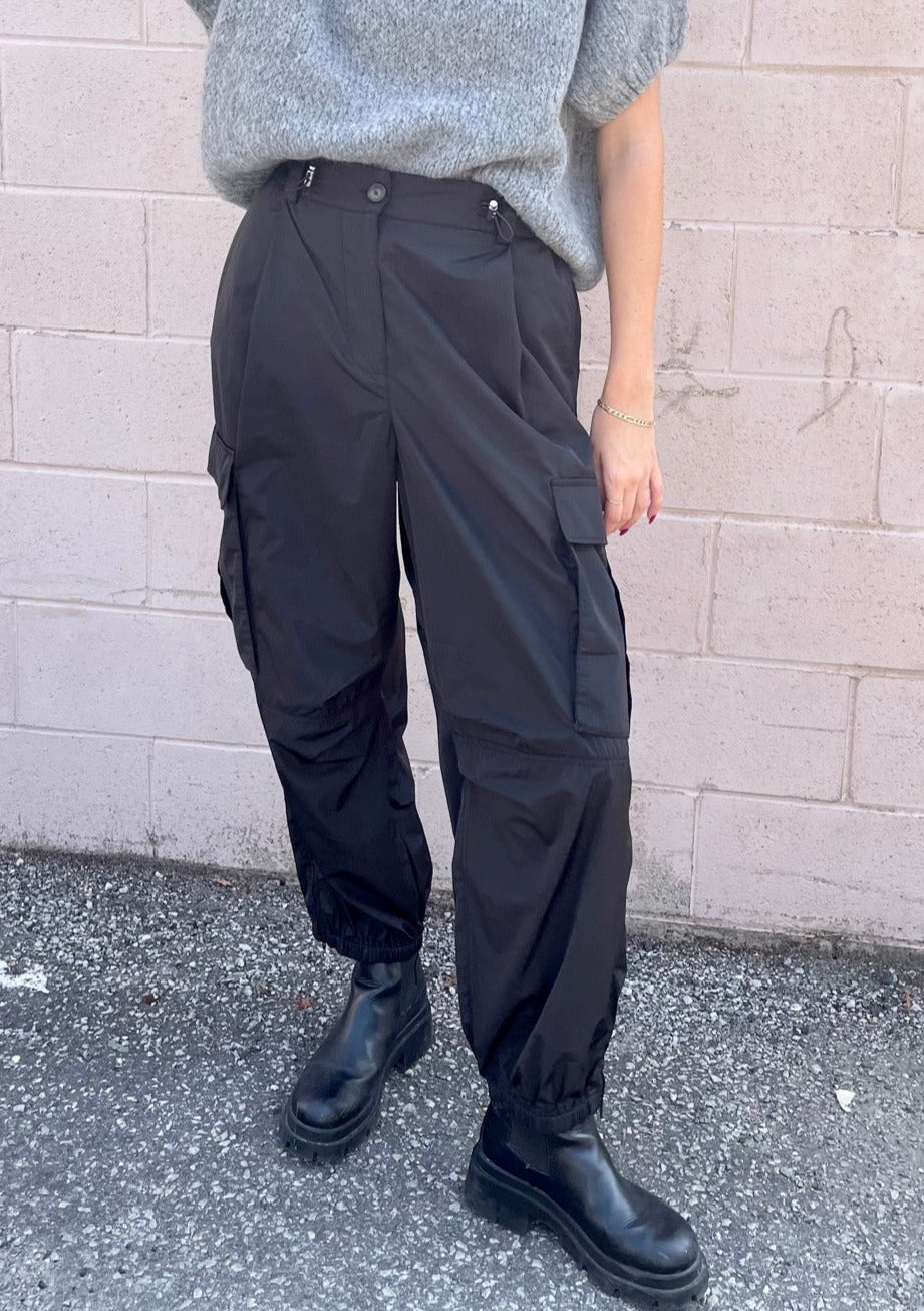 Birgitte Herskind Edwin Parachute Cargo Pants - Black