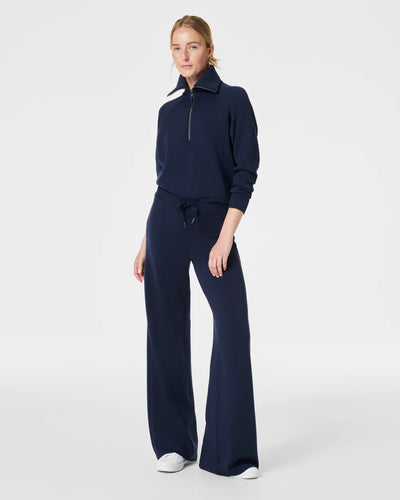 Spanx Air Essentials Half Zip Navy