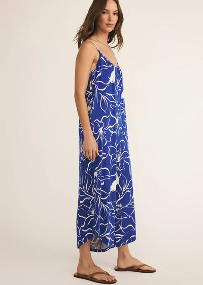 Z Supply Cala Floral Flared Jumpsuit Oceanside
