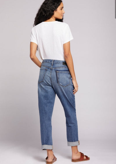 Current Elliot Boyfriend Jeans - Medium Wash