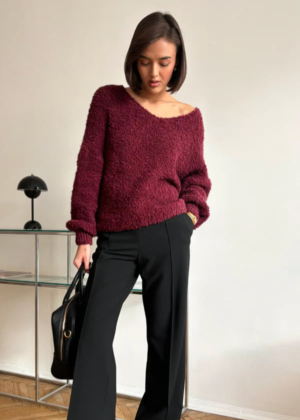 Charli Jenny Sweater Burgundy