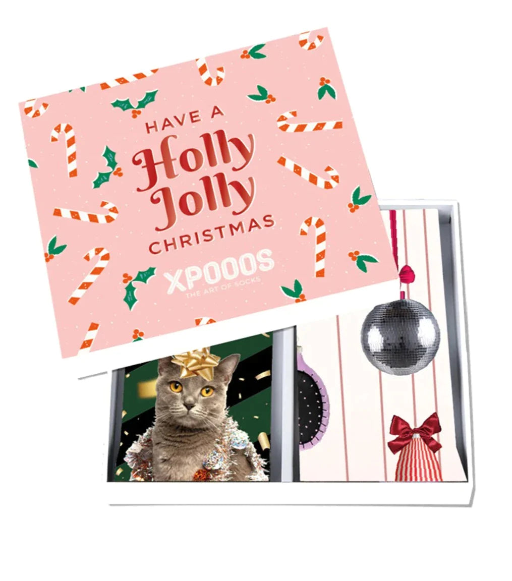 XPOOOS “Have A Holly Jolly Christmas” Sock Gift Set