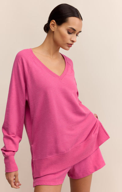Z Supply Weekender V-Neck Island Pink