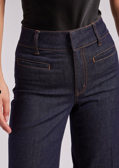 Generation Love Raquel Sheen Denim Cuffed Pants - Dark Wash