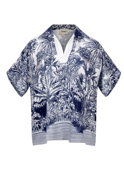Charli Stella Set Indigo Blue Print