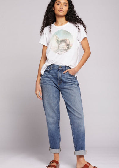 Current Elliot Boyfriend Jeans - Medium Wash