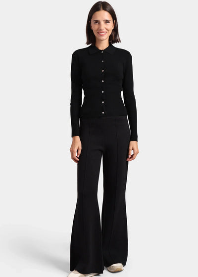 Minnie Rose Wide Leg Pants Black