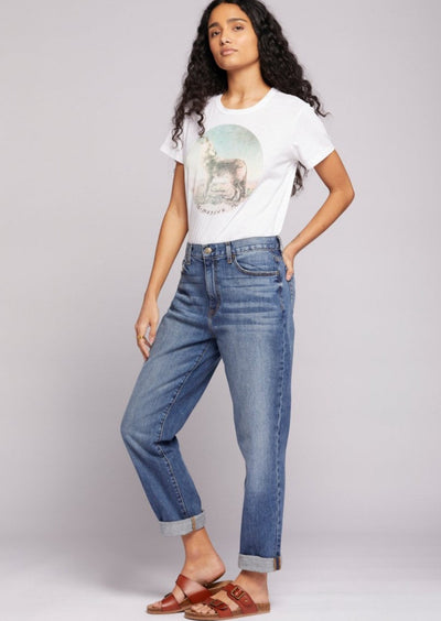 Current Elliot Boyfriend Jeans - Medium Wash
