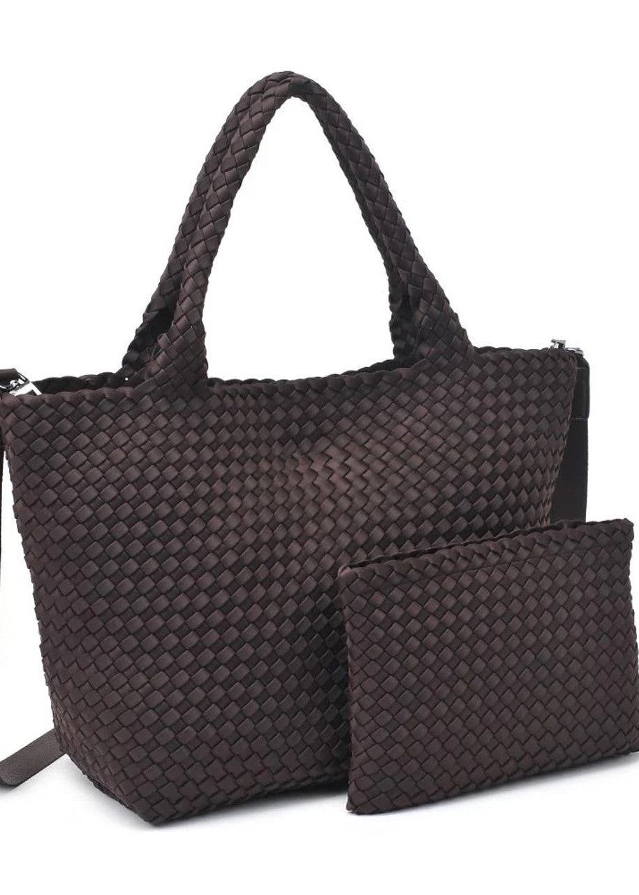 Sol & Selene Sky’s The Limit Medium Tote Chocolate