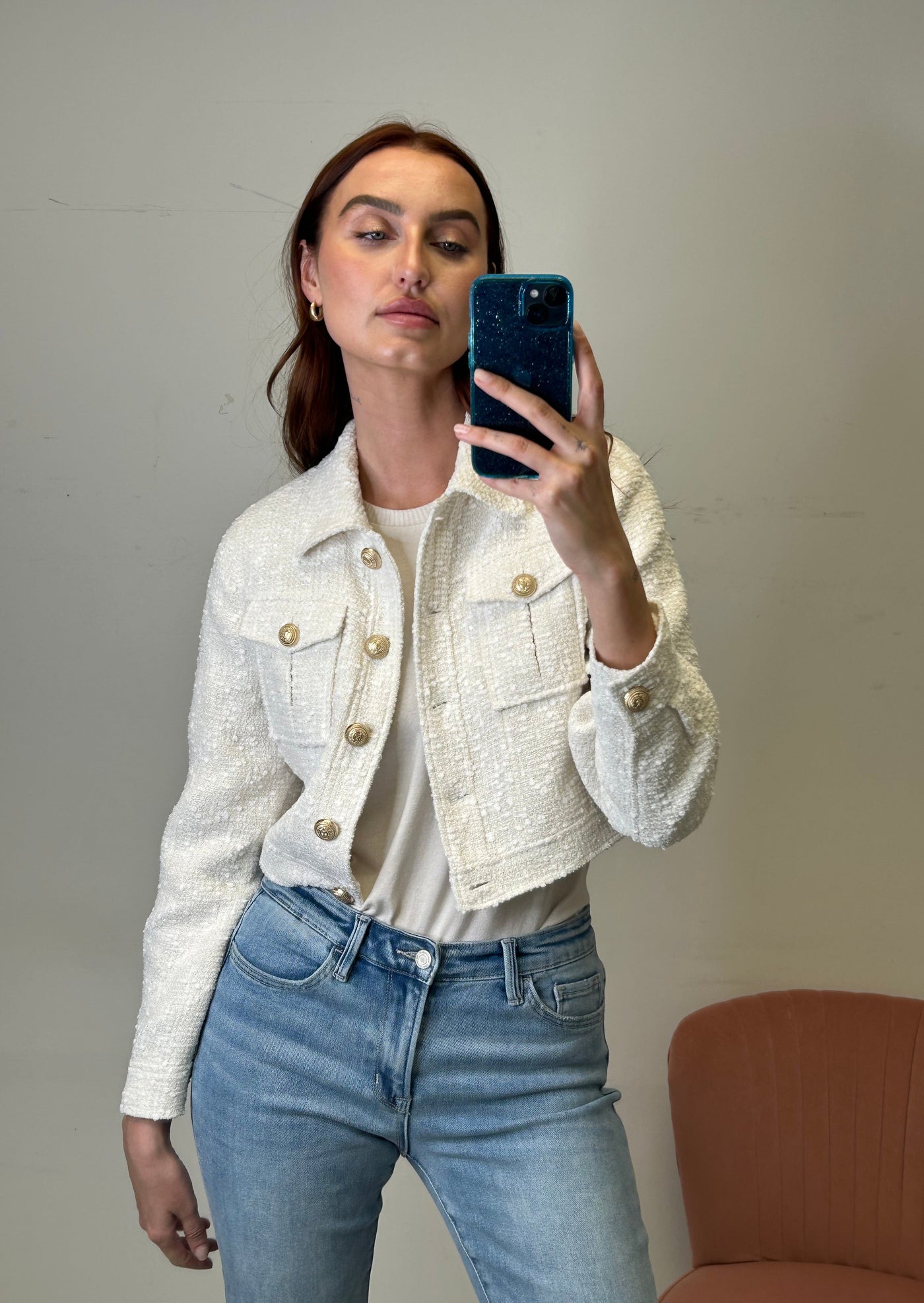 Generation Love Bailan Tweed Jacket - White
