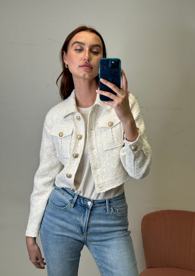 Generation Love Bailan Tweed Jacket - White