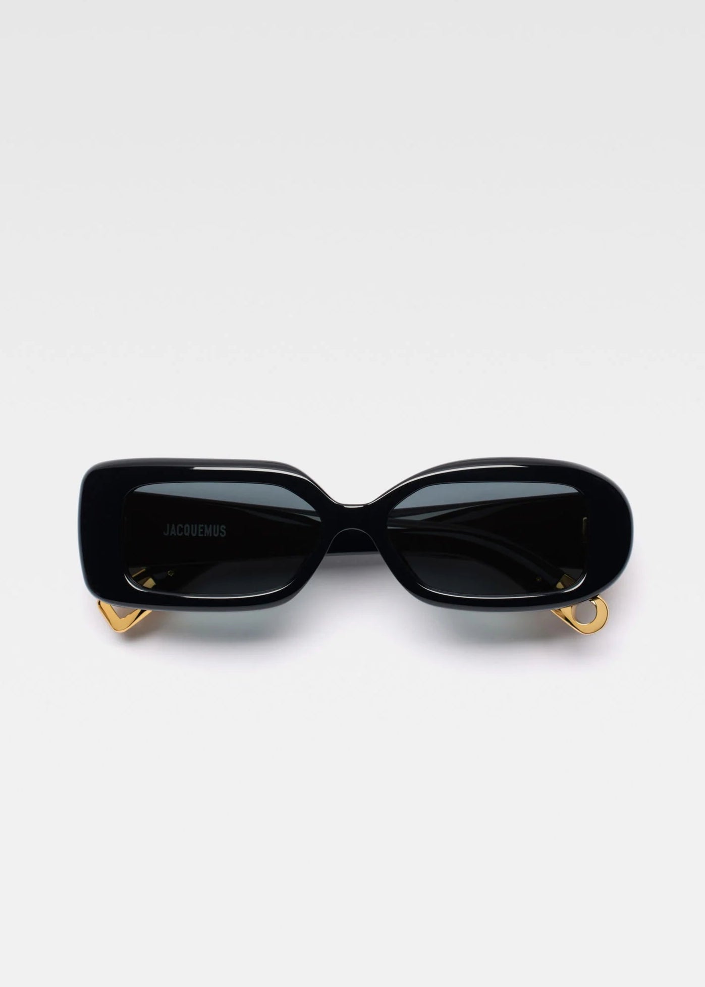 Jacquemus Rond Carre Sunglasses Black/Gold