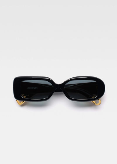 Jacquemus Rond Carre Sunglasses Black/Gold