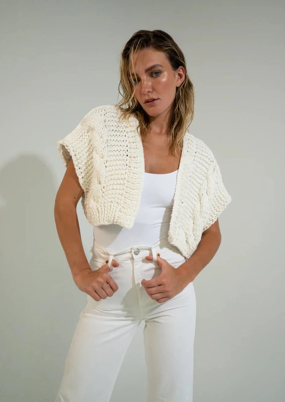 GOGO Cotton Bolero - Cloud