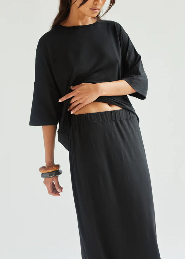 Charli Aria Jersey Skirt Black
