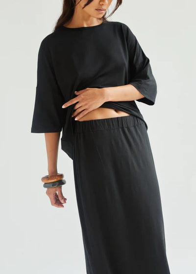 Charli Aria Jersey Skirt Black