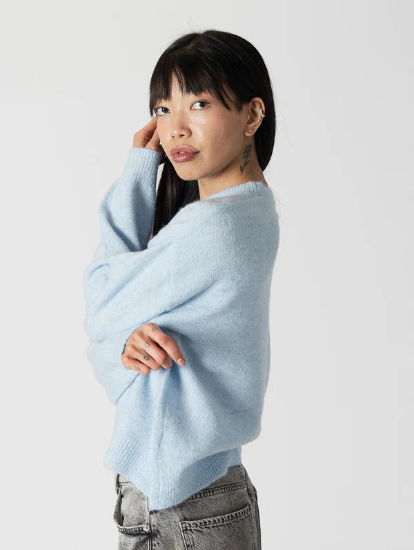 Eco Crewneck Sweater Soft Blue