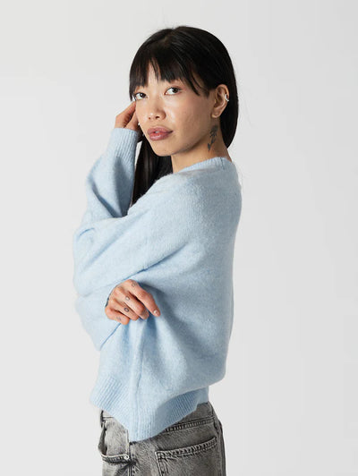 Eco Crewneck Sweater Soft Blue