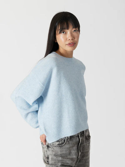 Eco Crewneck Sweater Soft Blue