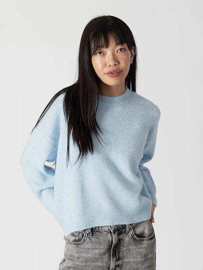 Eco Crewneck Sweater Soft Blue