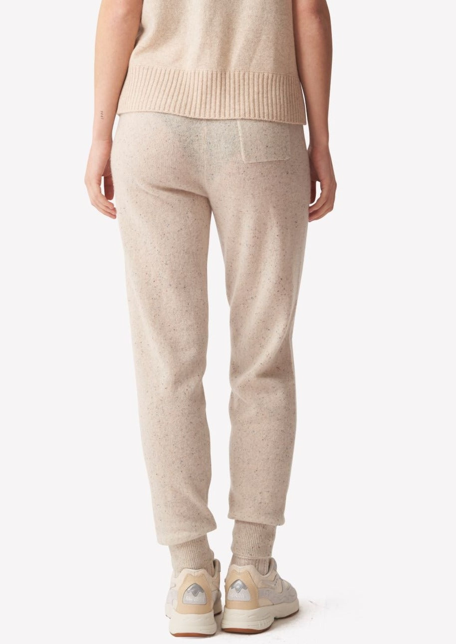 Brodie Tapered Cashmere Joggers - Oatmeal