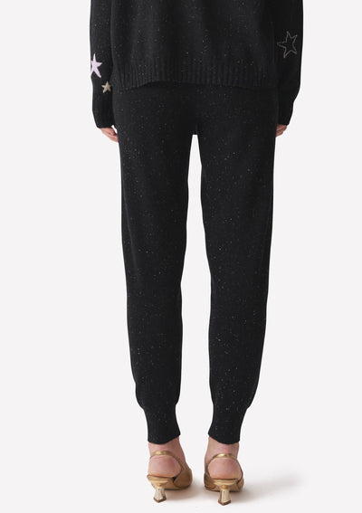 Brodie Tapered Cashmere Joggers - Black