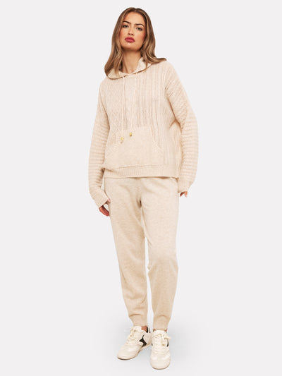 Brodie Luxe Cable Hoodie Cygnet