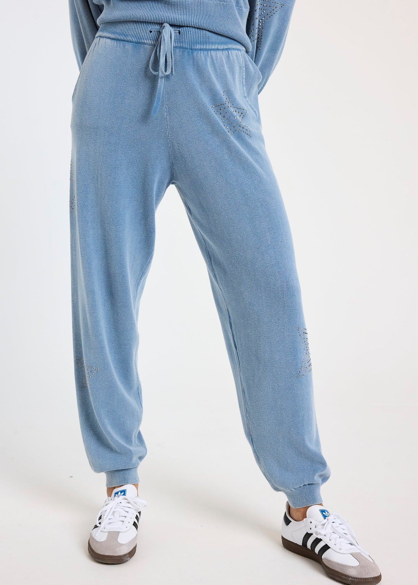 WISPR Ida Hot Fix Star Jogger Denim
