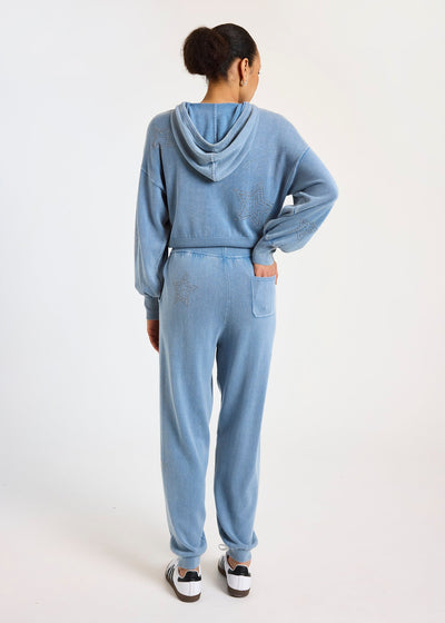 WISPR Ida Hot Fix Star Jogger Denim