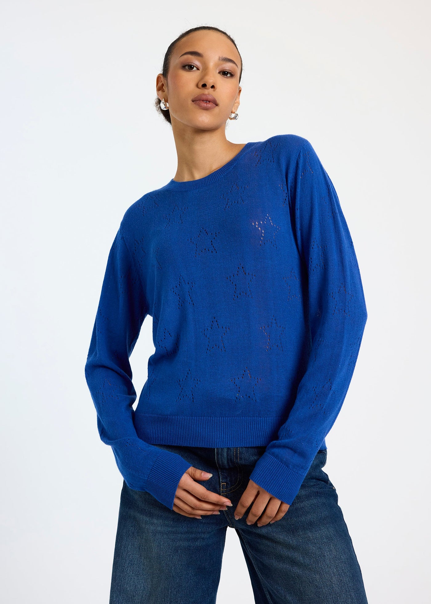 WISPR Nova Star Crew Top True Blue