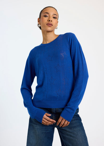 WISPR Nova Star Crew Top True Blue