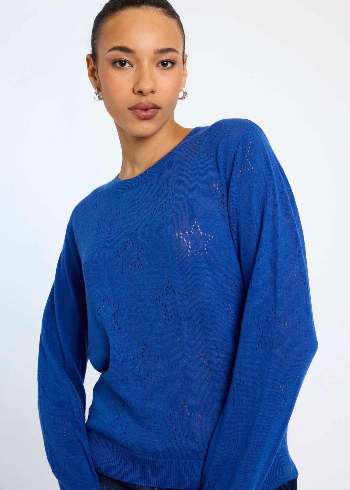 WISPR Nova Star Crew Top True Blue