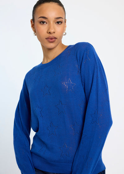 WISPR Nova Star Crew Top True Blue